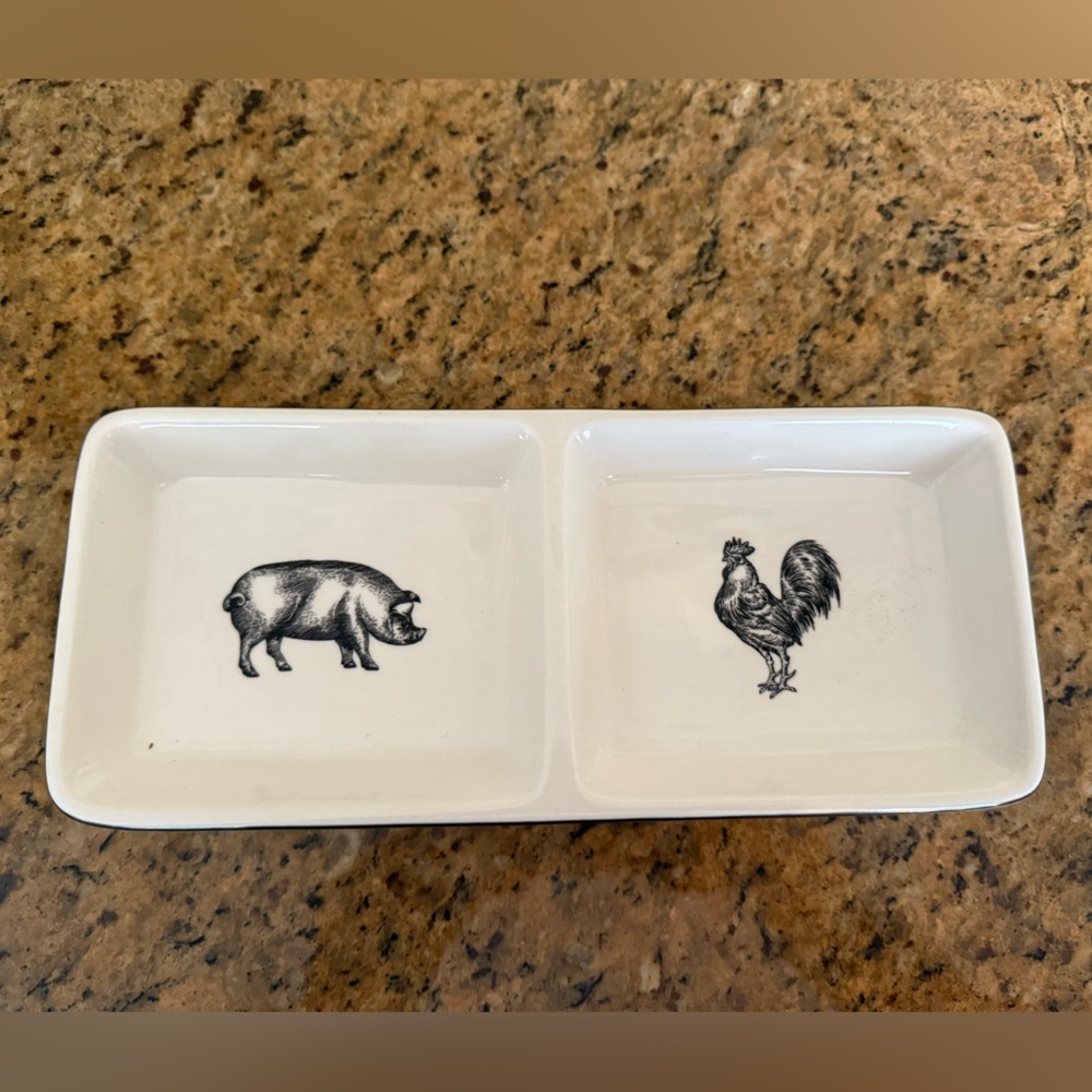 Harry & David White Ceramic Dish